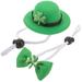 Hats Decor Saint Patricks Day Clothing Wedding Pet Tie Irish Party Costume Accessories for Set Polyester