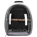 Duklien Pet Backpacks Parrot Bird Travel Backpack Transparent Space Capsule Travel Bag Backpack 1Pc (Black B)