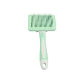 Pet Grooming Brush Double Sided Comb for Detangling and Removing Knots Double Sided Shedding And Dematting Undercoat Rake Comb For Dogs And Cats Extra Wide Dog Grooming Brush (Green)