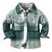 Kids Toddler Baby Boys Autumn Winter Plaid Cotton Long Sleeve Cardigan Jacket Clothes Puffy Hunting Jacket Baby Vest Boy Fleece Boys Youth Winter Coats Boys Outerwear Jackets Coats Toddler Fall Jacket