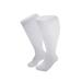 GZWYHT Crew Socks Knee High Stockings Plus Size Compression Socks For Women And Men Knee High Support Wide Calf Stockings Dress Socks Slouch Socks Cute Socks White L4