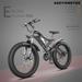 Electric Bicycle for Adults 26 In. Electric Mountain Bike with SW-U-LCD Display and 4.0 Hot Fat Tire All Terrain e-bike 48V 15AH S18