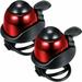 2 Pieces Bike Bell Adjustable Bike Bell Aluminum Bicycle Bell Ringing Horn with Loud Sound Mini Bike Bell for Adults Kids Sports Bike-Red Tantue