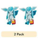 (2 pack) Pokemon 8 Glaceon Plush - Officially Licensed - Quality & Soft Stuffed Animal Toy - Eevee Evolution - Add Glaceon to Your Collection! - Great Gift for Kids & Fans of Pokemon