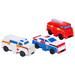 Transformable Dual Design Toy Car 3 Piece Set Toy Cars For 3-5 Years Olds Mini 2 In 1 Transformable Car Kids Corner Transformable Kids Toys 2 In 1 Flip Car Toys (Multicolor C)