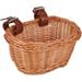 Bicycle basket children front handlebar basket braided wicker basket wheel basket hanging basket front bicycle accessories