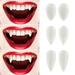 Fake Teeth 3 Pairs Cosplay Fangs Make up Halloween White Child