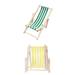 Beach Chairs 2 Pcs Simulation Recliner Model Deck Small Cloth Birch Child