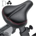 Wide Bike Seat Compatible with Bike & Bike Plus Bike Seat Cushion for Comfort Wide Bike Saddle Replacement for Women & Men Extra Padding Bicycle Seat Accessory for Most Bikes