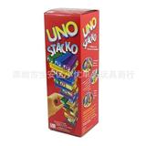 Stacko UNO Card Board Games Family Entertainment Poker Party Early Education Puzzle Stackoed Toys Playing Cards Birthday Gift STACKO