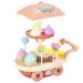 Kiplyki 28pcs Ice Cream Shopping Cart Perfect Sweet Treats Carts for Kids Lemonade Stands Pretend Play Food Toys for Boys and Girls Ages 1-3