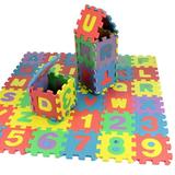 Kids Foam Play Mat 36pcs Kids Alphabet Foam Puzzle Play Mat Multicolor Educational Number Soft Safe Interlocking Foam Mat for Kids Toddlers Play & Exercise