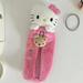The Latest Pink Plush Hellos Kittys Mys Melodys High Appearance Level Girl Heart Pen Bag Large Capacity Student School Supplies