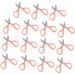 15pcs Children s Manual Scissor Offices Scissors Portable Diy Scissors Plastic Children Scissors Embroidery Scissors Household Pink Student Thread Stainless Steel