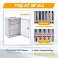 Cell Phone Cabinet Aluminum Alloy Pocket Chart Cell Phones Storage Cabinet for Cell Phones Wall-Mounted 24-Compartment Cell Phone Storage Cabinet 11 * 7.9 * 15 (24 Slots)