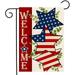 HGUAN 4th of July Garden Flag Double Side American Flag 12x18 Inch Welcome Independence Day Memorial Day Patriotic Garden Flags for Yard Outdoor Decoration (American Flag)