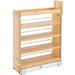 Rev-A-Shelf 448-BCSC-9C 9 Inch Pullout Soft Close Kitchen Cabinet Storage Organizer Wood Construction with Extra Durability Natural Maple