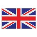 United Kingdom British Flag Outdoor Heavy Duty Jack Flag 5ft X 3ft 110d Knit Polyester For Flagpoles UK National Flags Embroidered Sewn Stripes Union Jack Banner Heavy Duty Outdoor (multicolor)