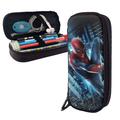 Spider Man Pencil Case Big Capacity Pen Pouch for Boys Girls Kids Large Storage Durable Pen Bag Box for School College Office Extra Roomy Pencil Organizer Bag 8x3.5x1.5 Inch