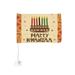 Happy Kwanzaa African Heritage Holiday Car Flags Window Clip Without Flagpole Double Sided 12 x 18 Inches Banner for Car Decoration Patriotic Sports Events Parades