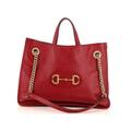 Gucci Leather Tote Bag: Red Bags