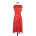 Banana Republic Factory Store Casual Dress - Midi: Red Dresses - Women's Size 4