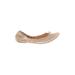 Cole Haan Flats: Tan Solid Shoes - Women's Size 9 1/2 - Pointed Toe