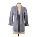 LC Lauren Conrad Jacket: Below Hip Gray Print Jackets & Outerwear - Women's Size Small