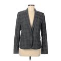 Ann Taylor Blazer Jacket: Gray Plaid Jackets & Outerwear - Women's Size 6