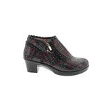 Alegria Ankle Boots: Black Print Shoes - Women's Size 37 - Round Toe