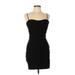 Ruby Rox Casual Dress - Bodycon: Black Solid Dresses - Women's Size Large