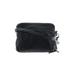 Leather Crossbody Bag: Pebbled Black Solid Bags