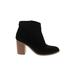 Sun + Stone Ankle Boots: Black Shoes - Women's Size 8