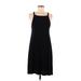 SO Casual Dress - High/Low: Black Solid Dresses - Women's Size Medium
