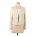 Faux Fur Jacket: Short Ivory Print Jackets & Outerwear - Women's Size Large