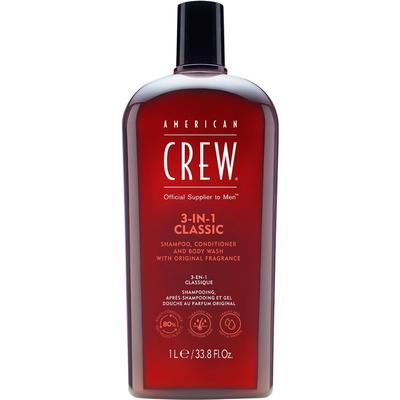 American Crew 3-in-1 Shampoo, Conditioner and Body Wash 1000 ml Herren Image