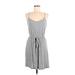 Old Navy Casual Dress - Slip dress: Gray Marled Dresses - Women's Size Medium