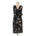 Ann Taylor Casual Dress - Sheath: Black Print Dresses - Women's Size Medium