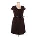 Olivia Matthews Casual Dress: Brown Solid Dresses - Women's Size 18 Petite