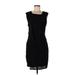 Helmut Lang Casual Dress - Shift: Black Solid Dresses - Women's Size Large