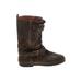 KORS Michael Kors Boots: Brown Print Shoes - Women's Size 7 - Round Toe