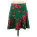 Maeve by Anthropologie Casual A-Line Skirt Knee Length: Green Print Bottoms - Women's Size 2