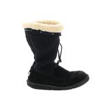 Ugg Australia Boots: Winter Boots Wedge Casual Black Shoes - Women's Size 9 - Round Toe