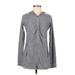 Athleta Zip Up Hoodie: Gray Tops - Women's Size Medium