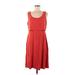 CAbi Casual Dress - A-Line Scoop Neck Sleeveless: Red Dresses - Women's Size Medium