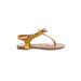 Pierre Dumas Sandals: Yellow Shoes - Kids Girl's Size 1
