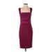 Robert Rodriguez Casual Dress - Bodycon: Burgundy Dresses - Women's Size 6