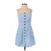 American Eagle Outfitters Casual Dress: Blue Dresses - Women's Size Small