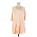 Torrid Casual Dress - Mini Scoop Neck 3/4 sleeves: Tan Solid Dresses - Women's Size 2X Plus