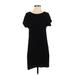 CTC Carol Turner Collection Casual Dress - Shift: Black Solid Dresses - Women's Size Small